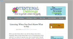 Desktop Screenshot of intentionaldabblings.com